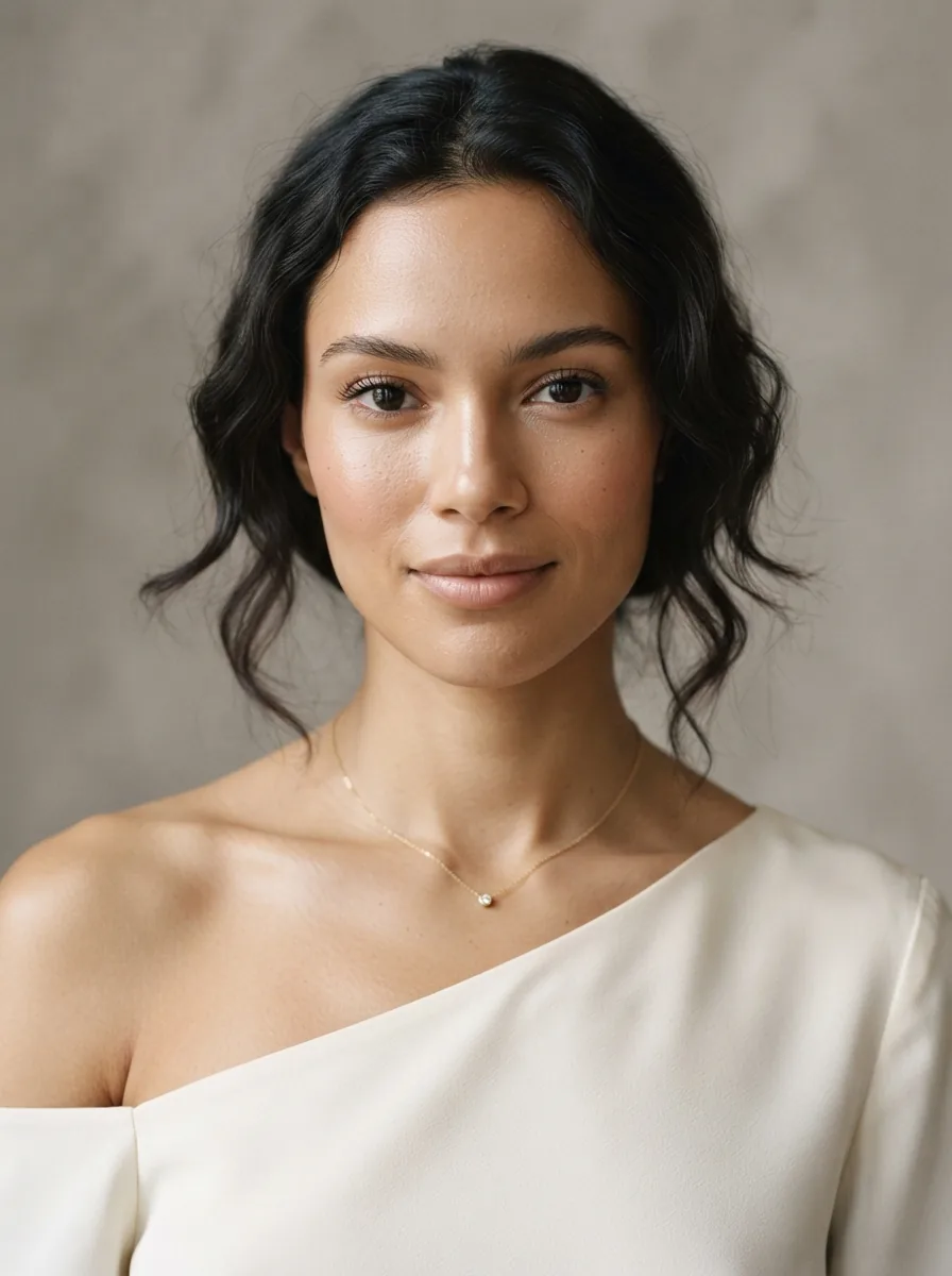 Necklace · Ivory portrait AI jewelry model reference