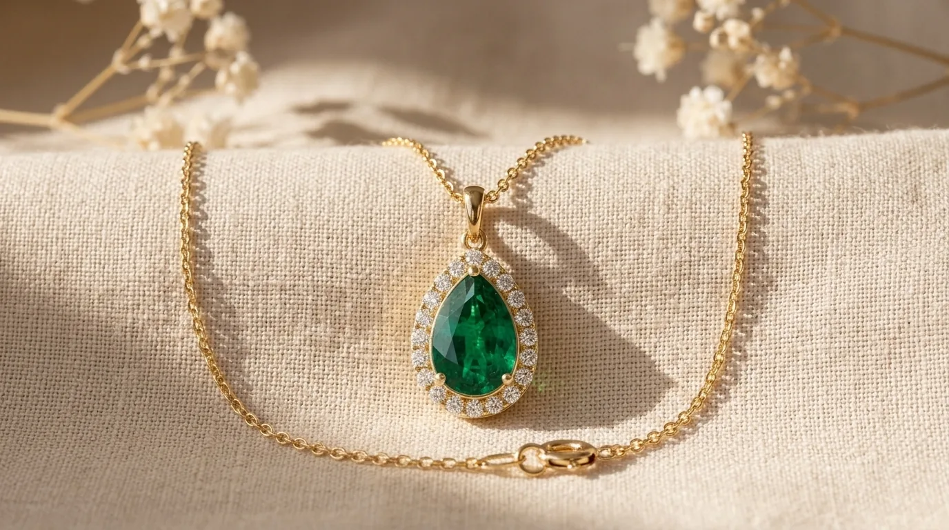 Necklace product scene