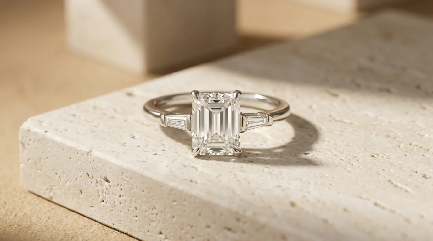 Sculptural Stone Close-Up ring product scene